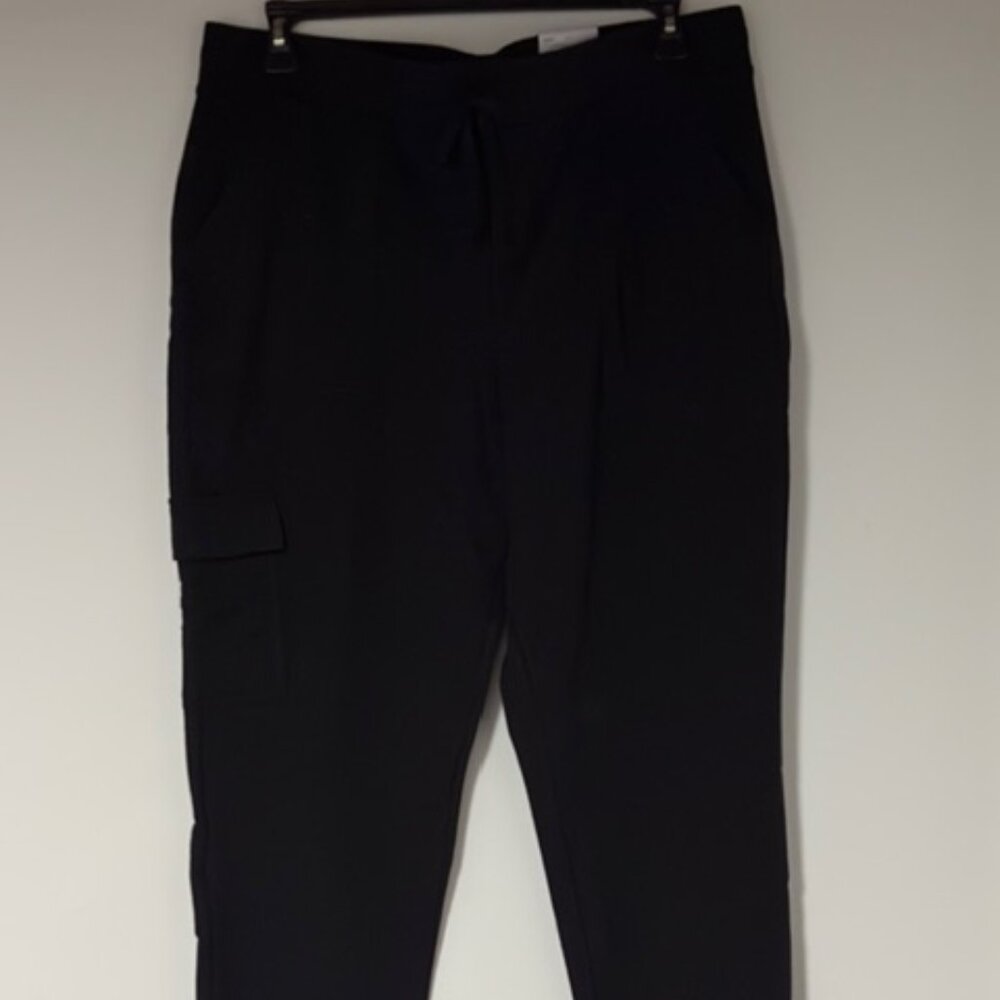 CROFT & BARROW BLACK STRAIGHT MID-RISE PANTS WITH POCKETS NWT XL